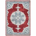 Safavieh 8 x 10 ft. Brentwood Power-Loomed Rectangle Rug Red & Ivory BNT867Q-8